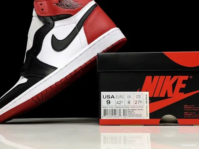 HYPE 1 Retro Black Toe Air Jordan 555088-125 0527